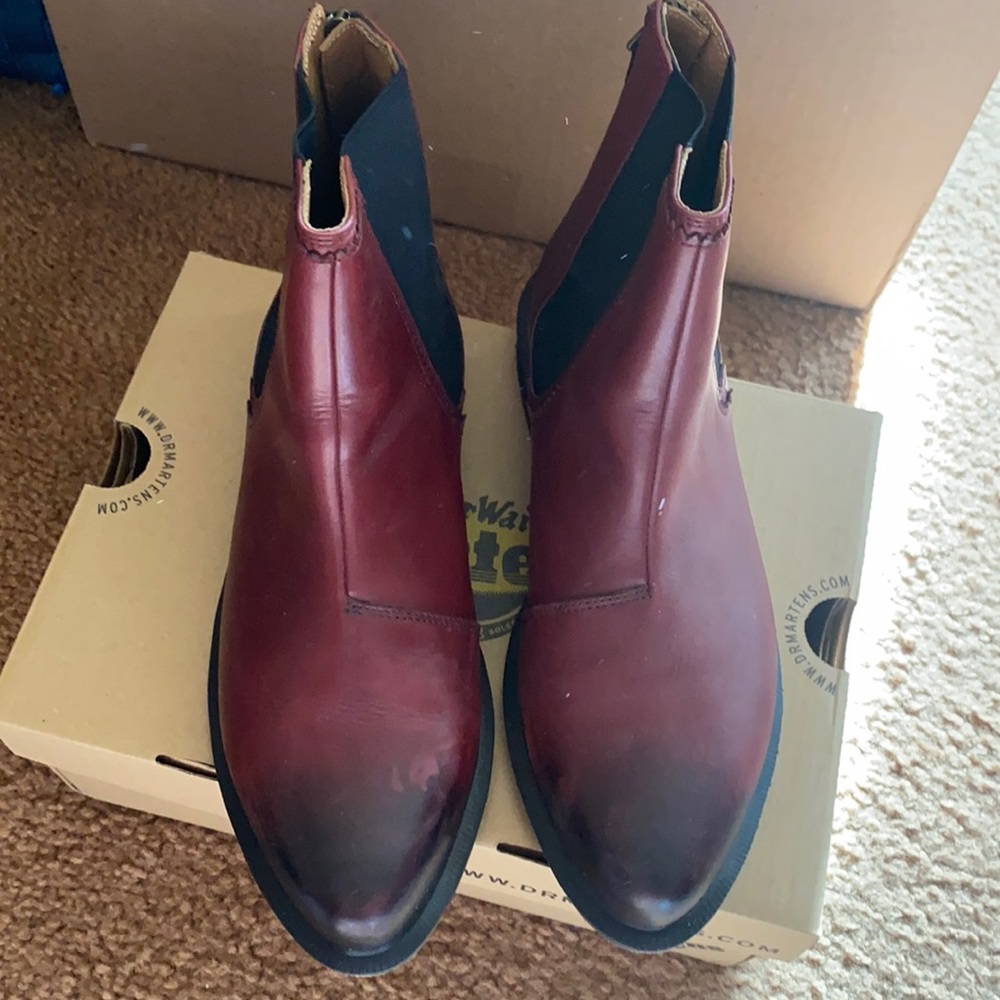 Dr. Martens Zillow cherry red boots